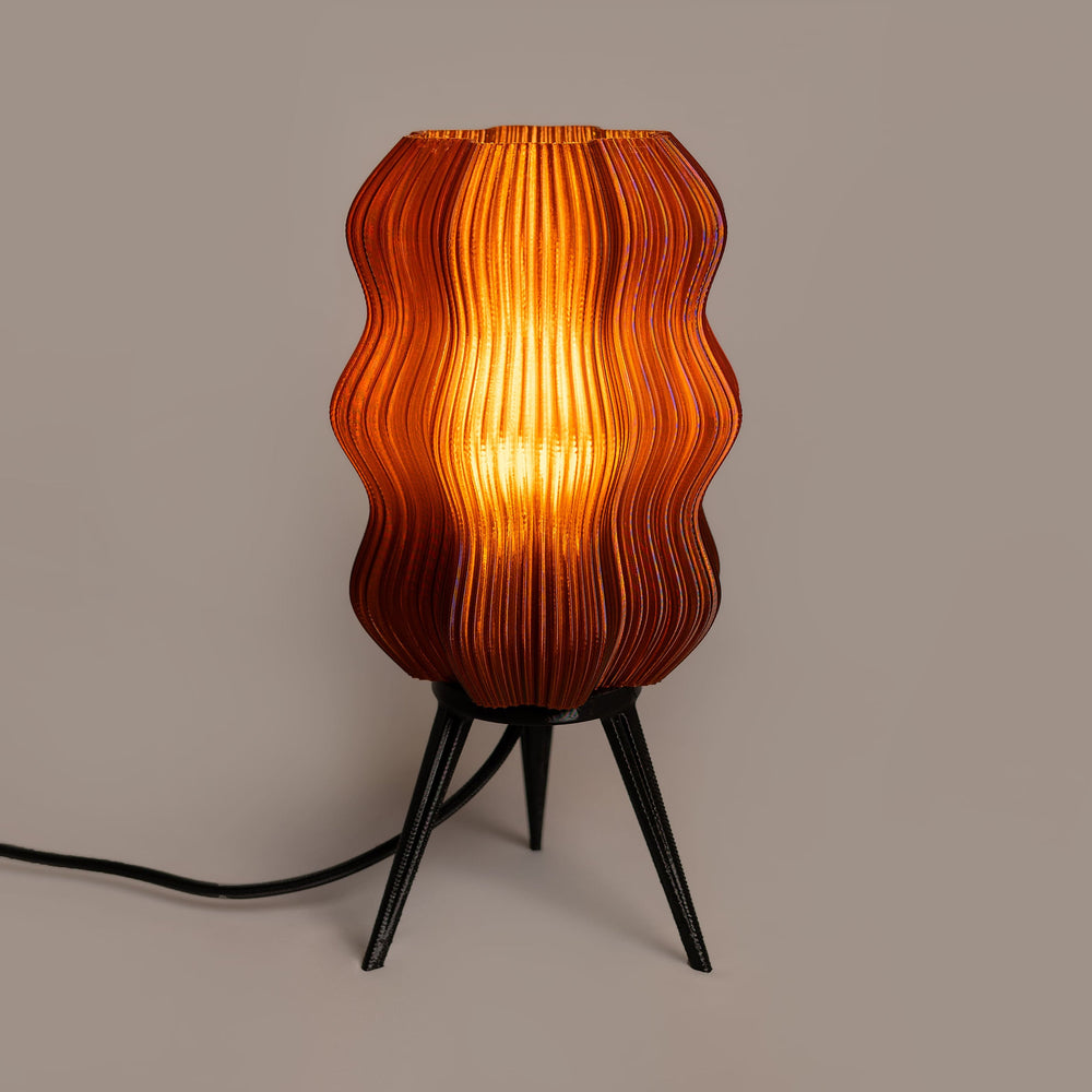 Velvet Table Lamp — Brown