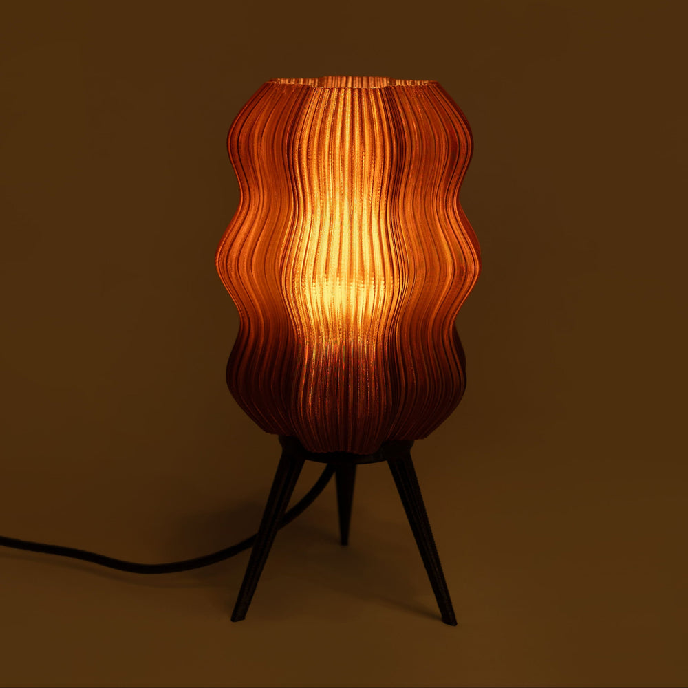 Velvet Table Lamp — Brown