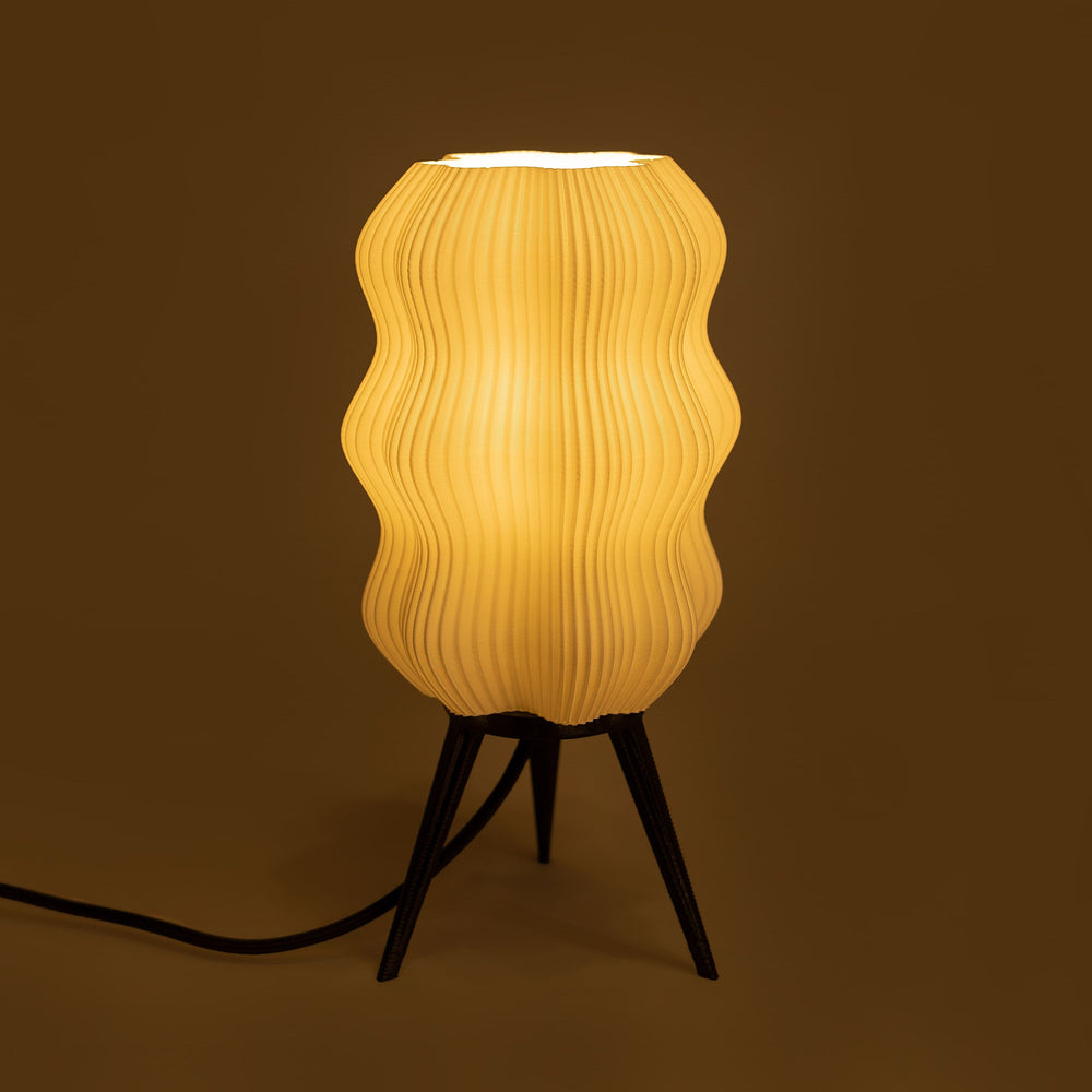 Velvet Table Lamp — White