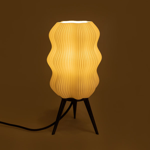 Velvet Table Lamp — White
