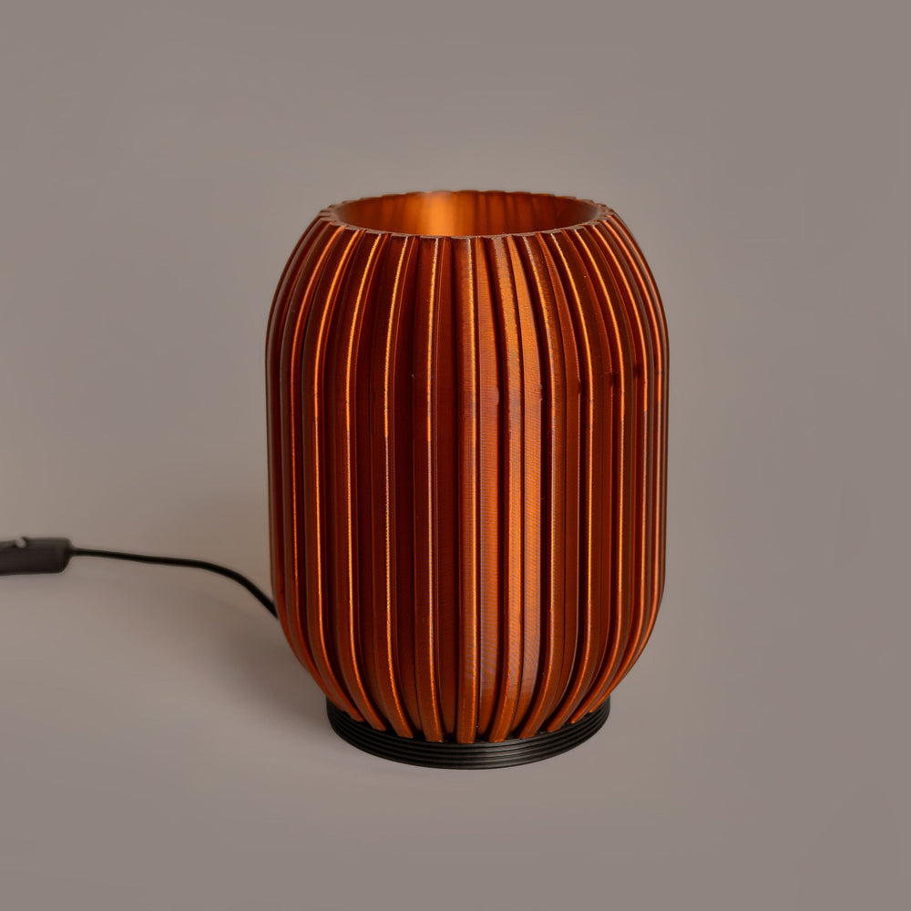 Honeycomb Table Lamp — Brown