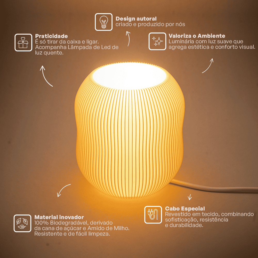 Boluda Round Table Lamp
