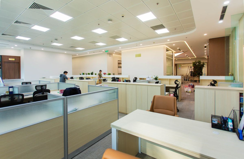 LED Drop Ceiling Panel 2x4ft 40W — 4 Pack | LumixyLab — open office application